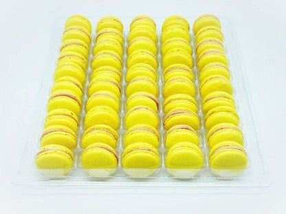 50 Pack Lemon Berry French Macaron Value Pack - Macaron Centrale