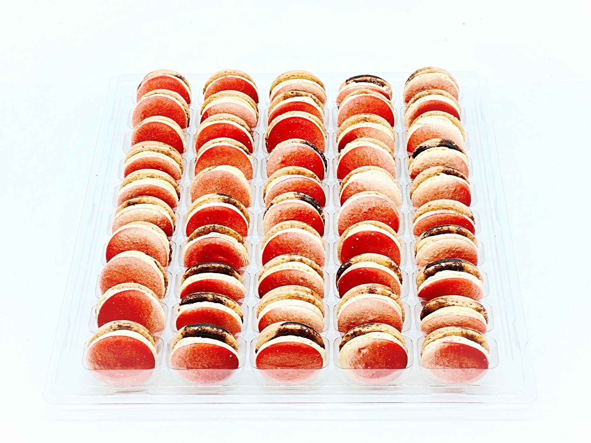 50 Pack Lychee - Colombian Coffee French Macaron Value Pack - Macaron Centrale