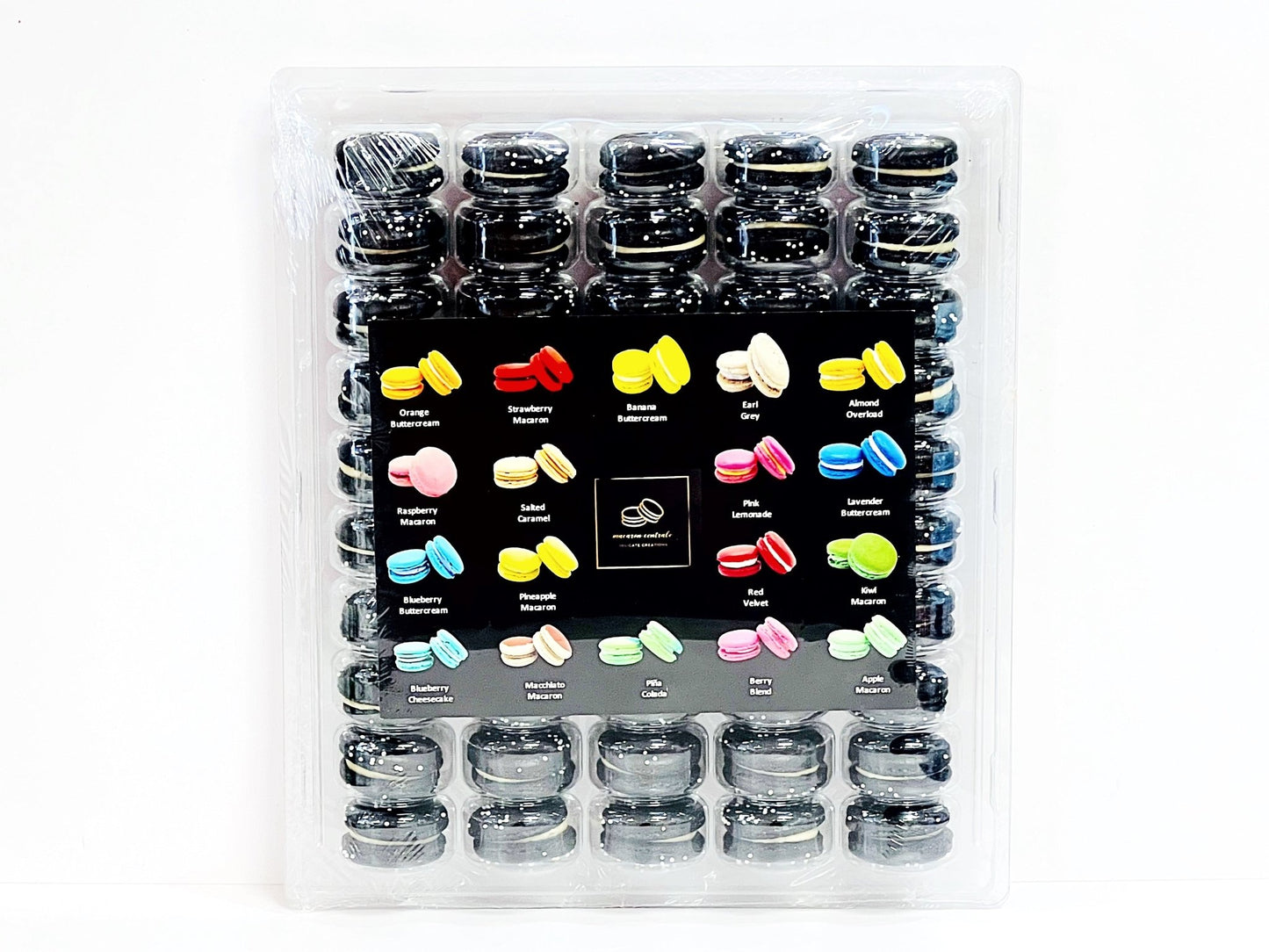 50 Pack Majestic Coconut French Macaron Value Pack - Macaron Centrale