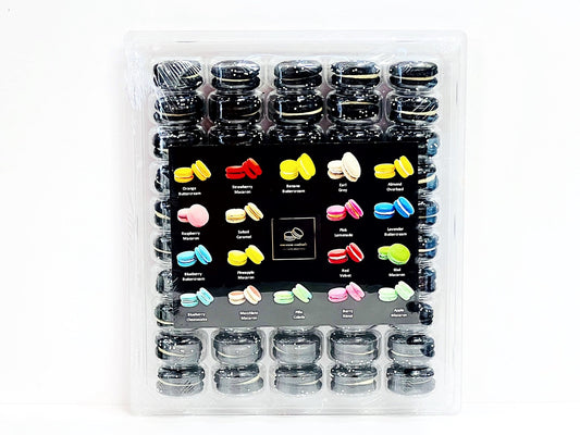 50 Pack Majestic Coconut French Macaron Value Pack - Macaron Centrale
