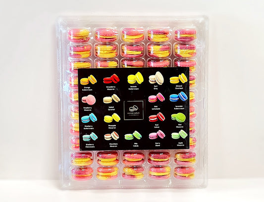 50 Pack Mango Passion Mouse French Macaron Value Pack - Macaron Centrale