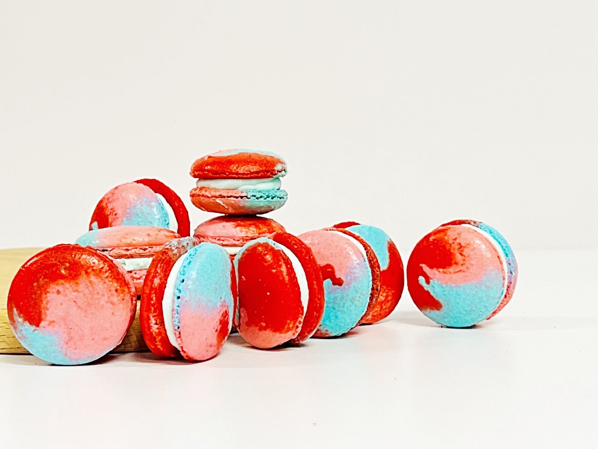 50 Pack Marachino Cherry French Macaron Value Pack - Macaron Centrale