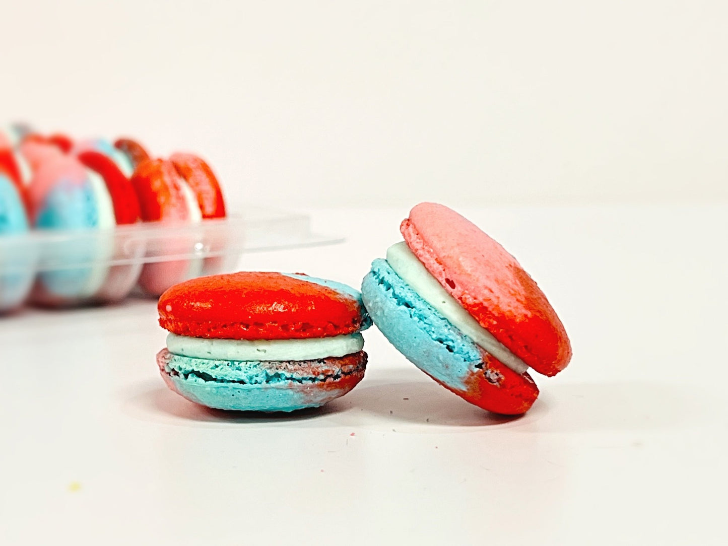 50 Pack Marachino Cherry French Macaron Value Pack - Macaron Centrale