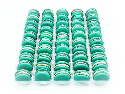 50 Pack Matcha Buttercream French Macaron Value Pack - Macaron Centrale