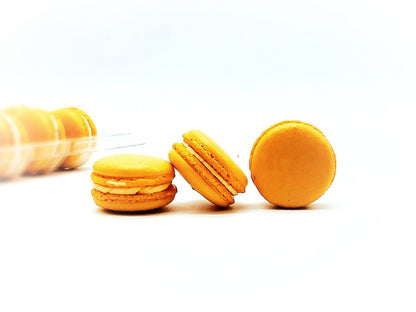 50 Pack Orange Cream French Macaron Value Pack - Macaron Centrale