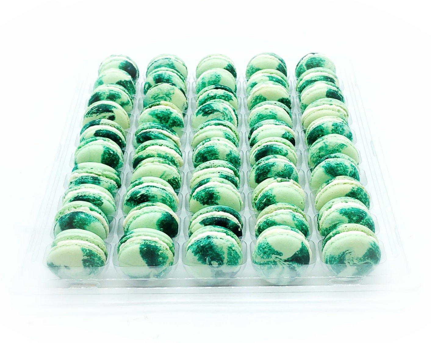 50 Pack Piña Colada Macarons French Macaron Value Pack - Macaron Centrale