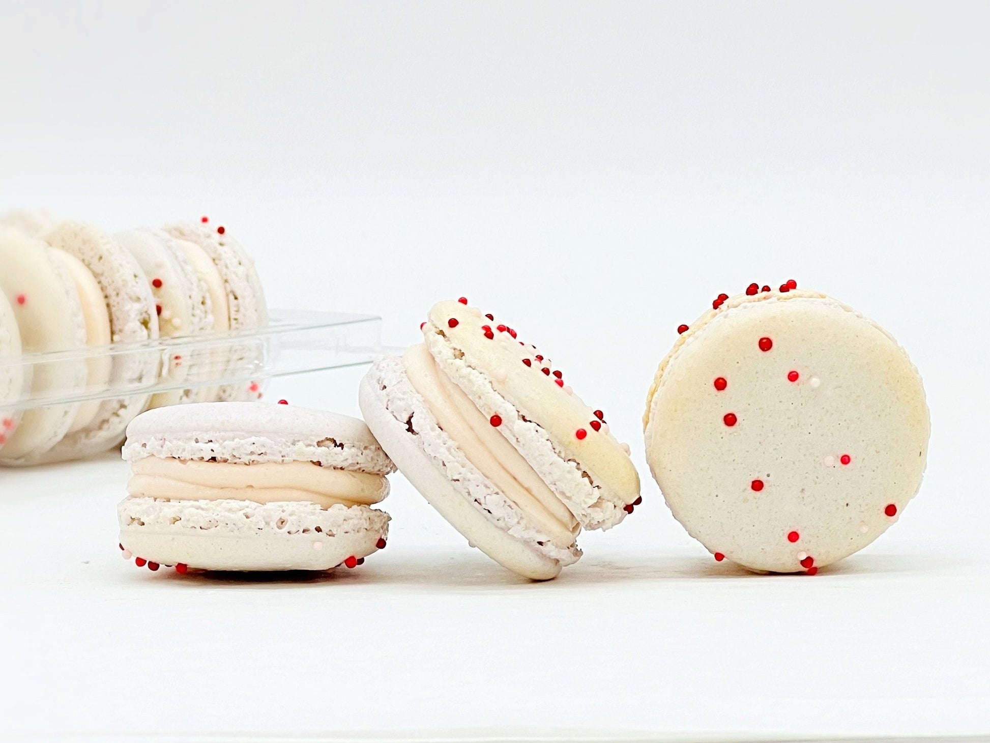50 Pack Pomegranate Ginger French Macaron Value Pack - Macaron Centrale