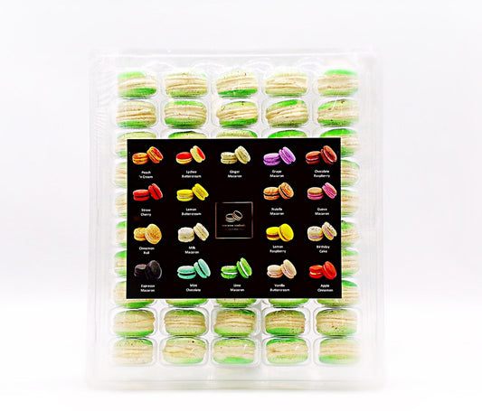 50 Pack Rambutan French Macaron Value Pack - Macaron Centrale