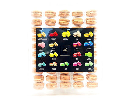 50 Pack Salted Caramel French Macaron Value Pack - Macaron Centrale