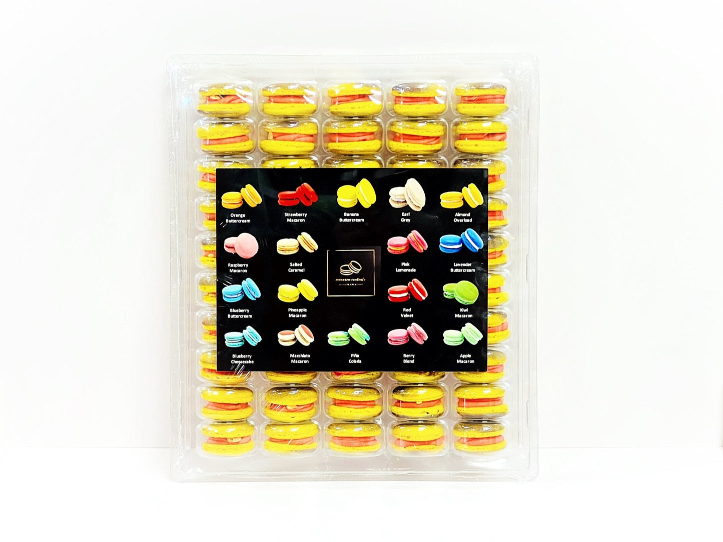 50 Pack Strawberry Kheer French Macaron Value Pack - Macaron Centrale