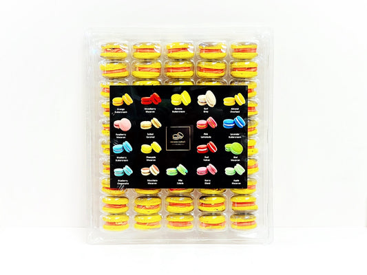 50 Pack Strawberry Kheer French Macaron Value Pack - Macaron Centrale