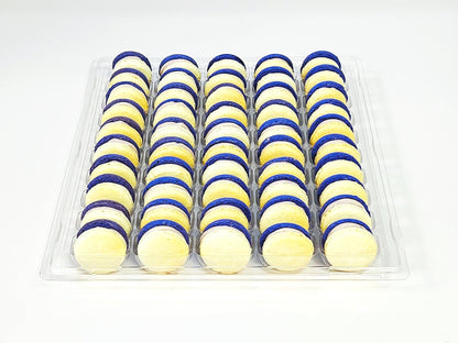50 Pack Taro White Chocolate Ganache Macarons Value Pack - Macaron Centrale