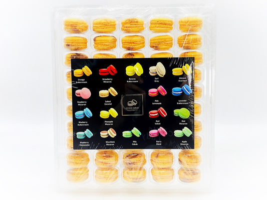 50 Pack Thai Tea French Macaron Value Pack - Macaron Centrale