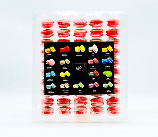 50 Pack The Love Planet ( Cherry & Strawberry) | French Macaron Value Pack - Macaron Centrale