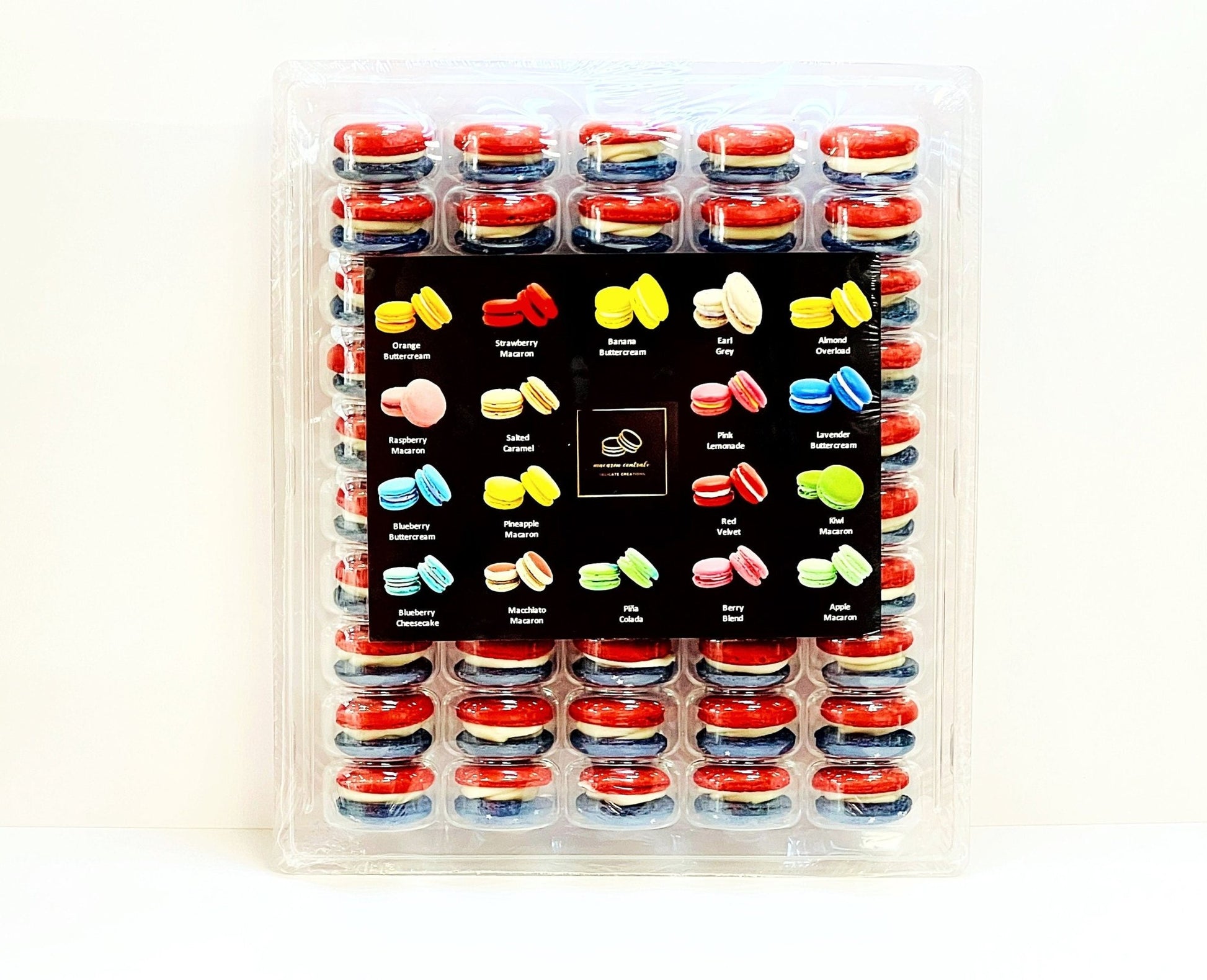 50 Pack United States of Macarons | Twinkling Star Pack French Macarons Value Pack - Macaron Centrale
