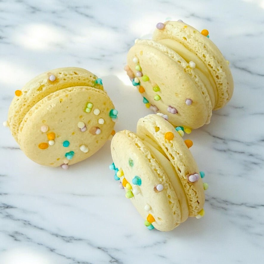 50 Pack Vanilla Mellow Dream French Macarons Value Pack - Macaron Centrale