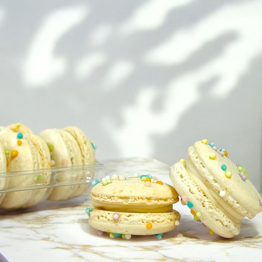 50 Pack Vanilla Mellow Dream French Macarons Value Pack - Macaron Centrale