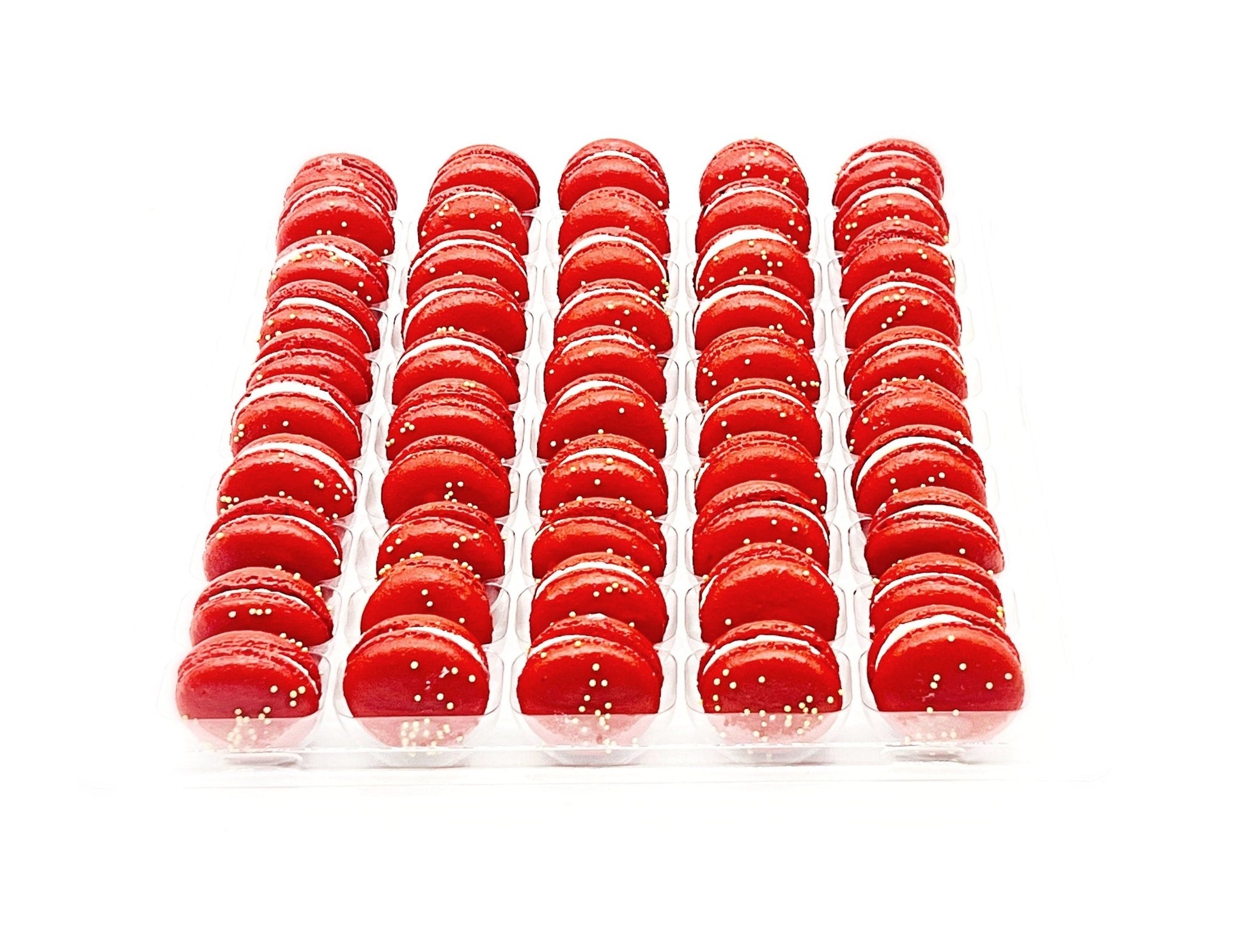 50 Pack Vanilla Milk Jam French Macaron Value Pack - Macaron Centrale