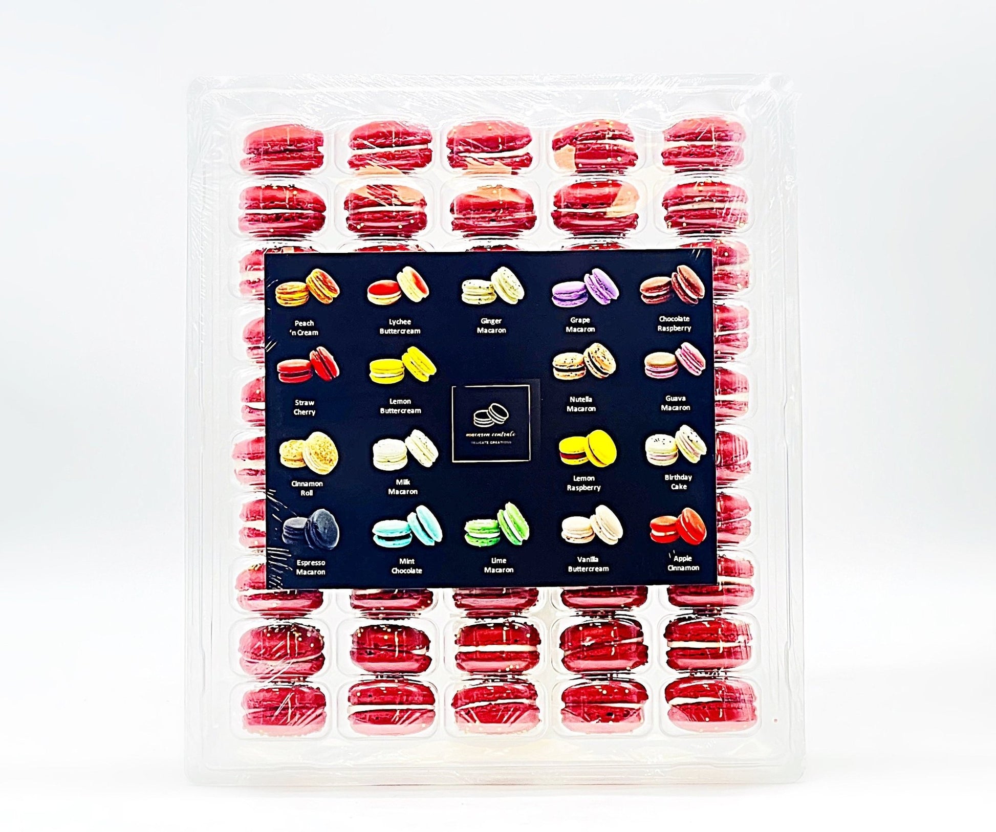 50 Pack Vanilla Milk Jam French Macaron Value Pack - Macaron Centrale