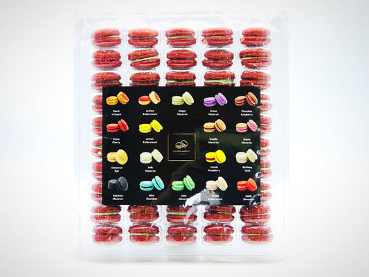 50 Pack White Chocolate - Kiwi Macaron Value Pack - Macaron Centrale