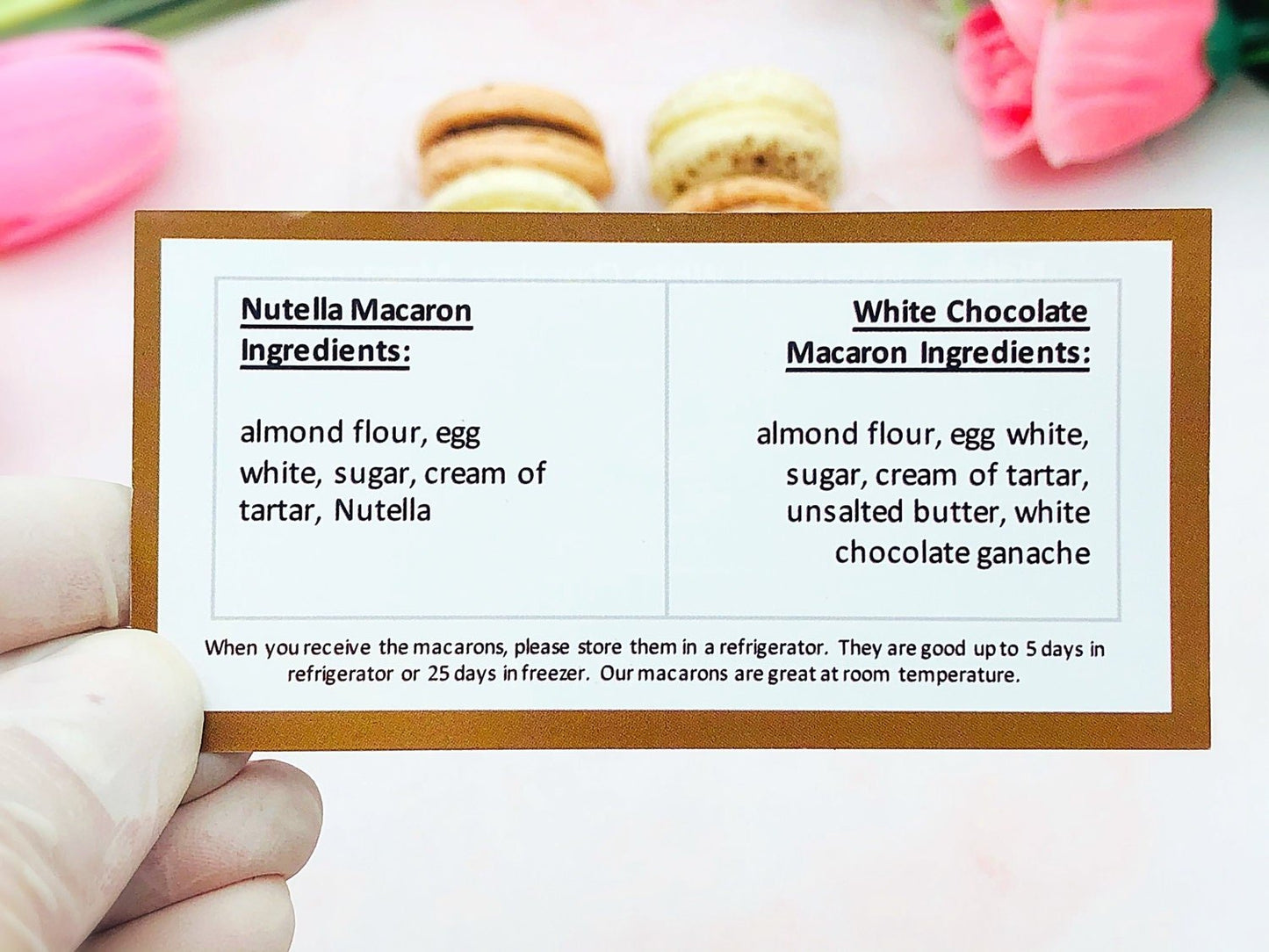 6 Nutella & White Chocolate Macarons Value Pack - Macaron Centrale