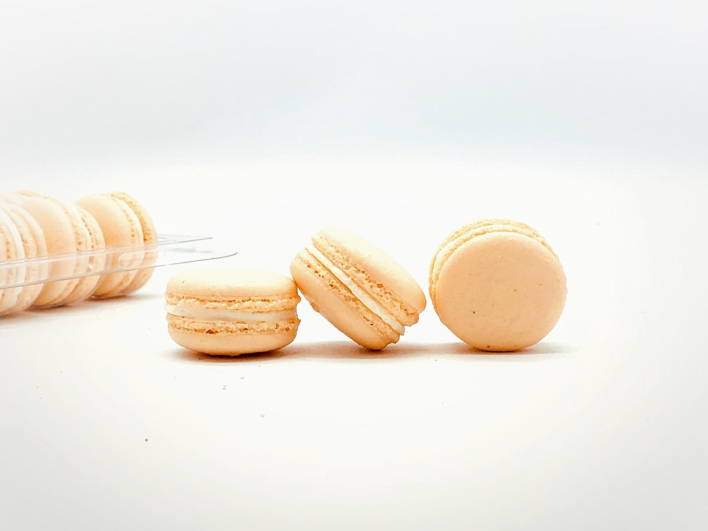 6 Pack apricot macarons | ideal for celebratory events. - Macaron Centrale