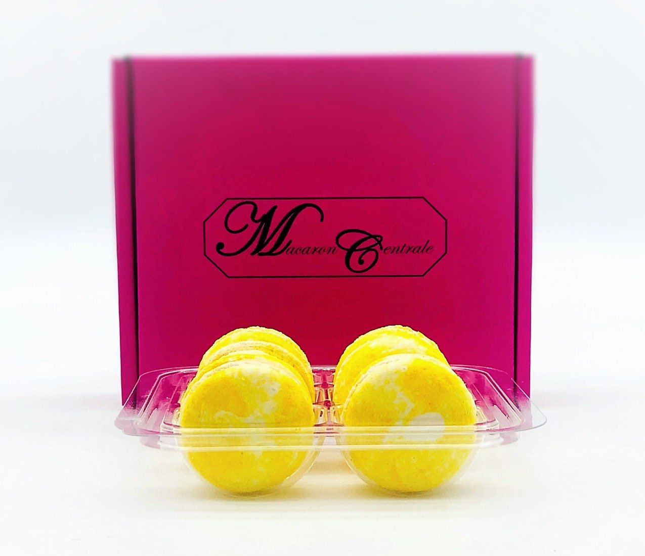 6 Pack Banana Cheesecake French Macarons | Perfect for your next celebratory events. - Macaron Centrale