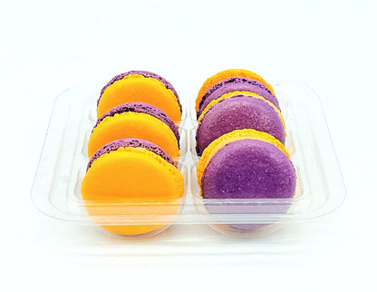 6 Pack Blackberry Thai Tea French Macarons - Macaron Centrale