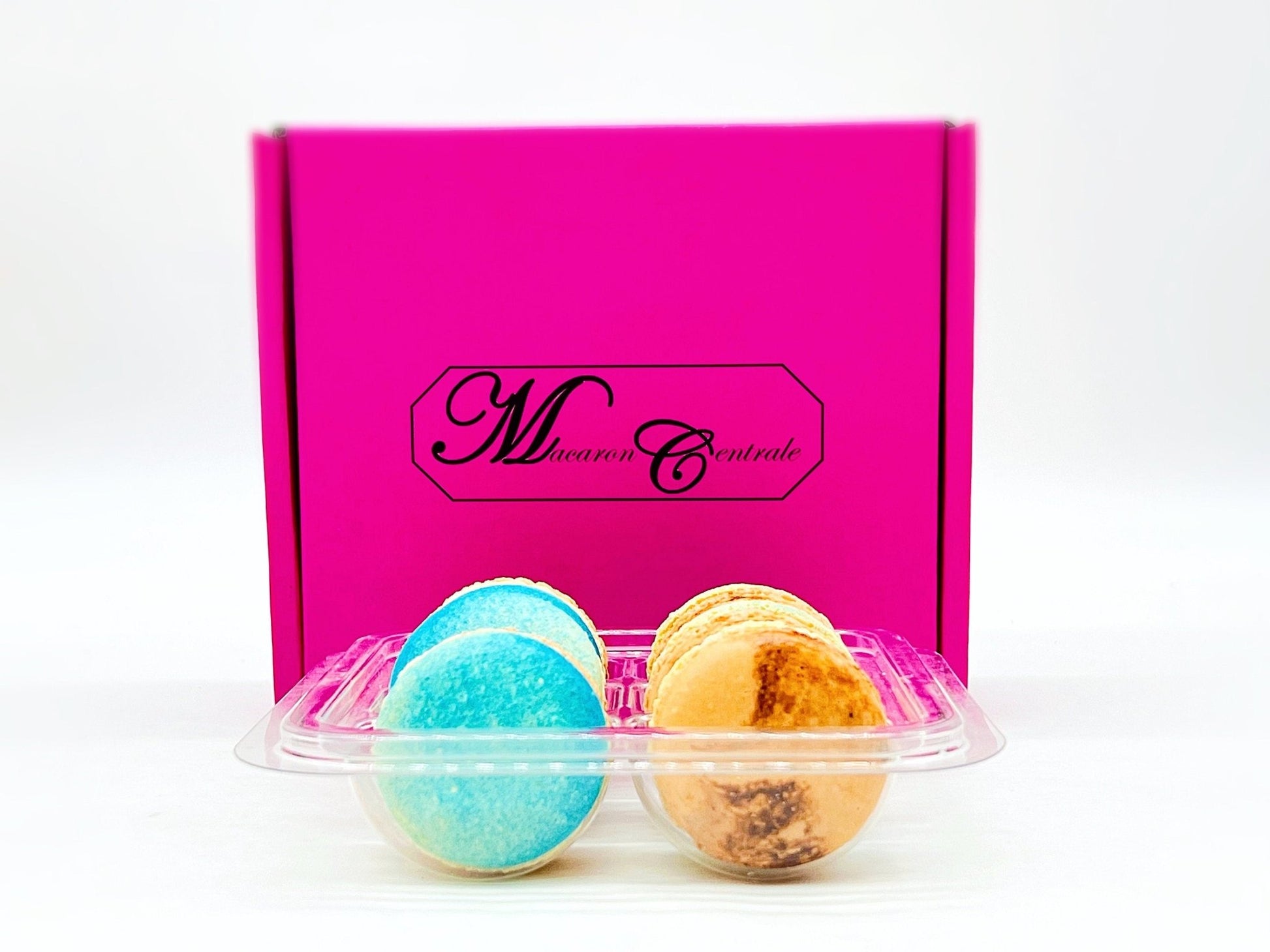 6 Pack Blueberry - Colombian Coffee French Macarons - Macaron Centrale6 Pack