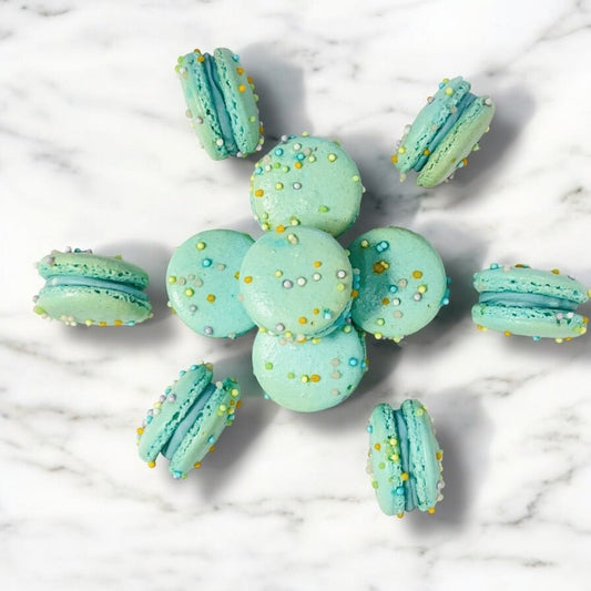 6 Pack Blueberry Mallow Bliss French Macarons - Macaron Centrale