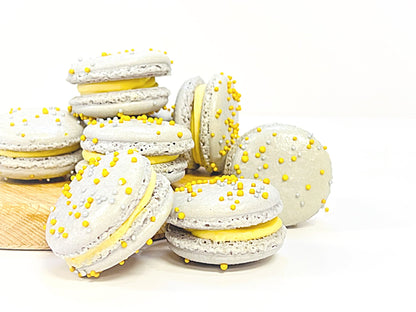 6 Pack Butterscotch Dark Chocolate French Macaron - Macaron Centrale