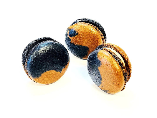 6 Pack Cinnamon Caramel & Chocolate French Macarons - Macaron Centrale