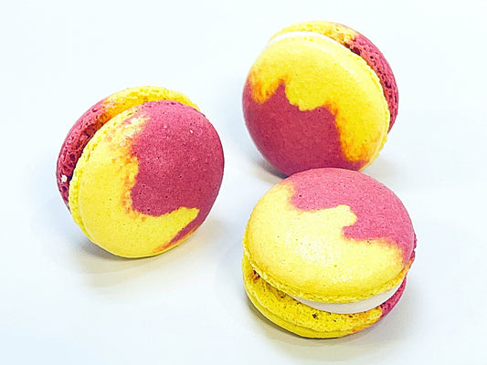 6 Pack Cranberry and Yuzu Macarons - Macaron Centrale