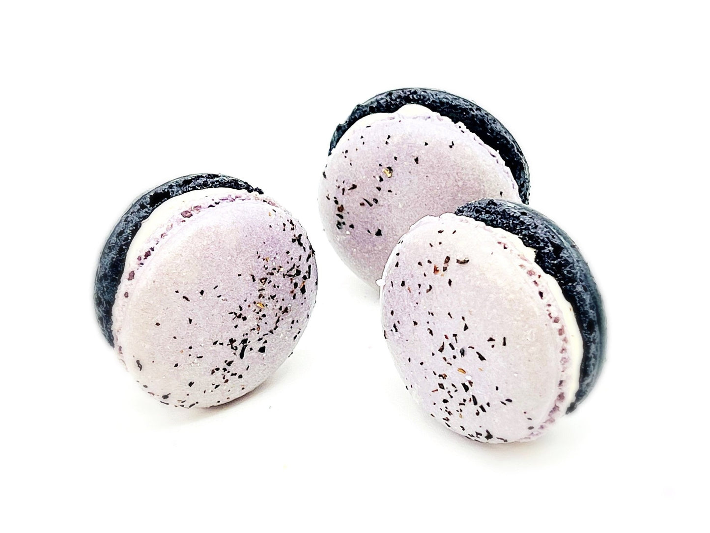 6 Pack Earl Grey Chocolate Macarons - Macaron Centrale