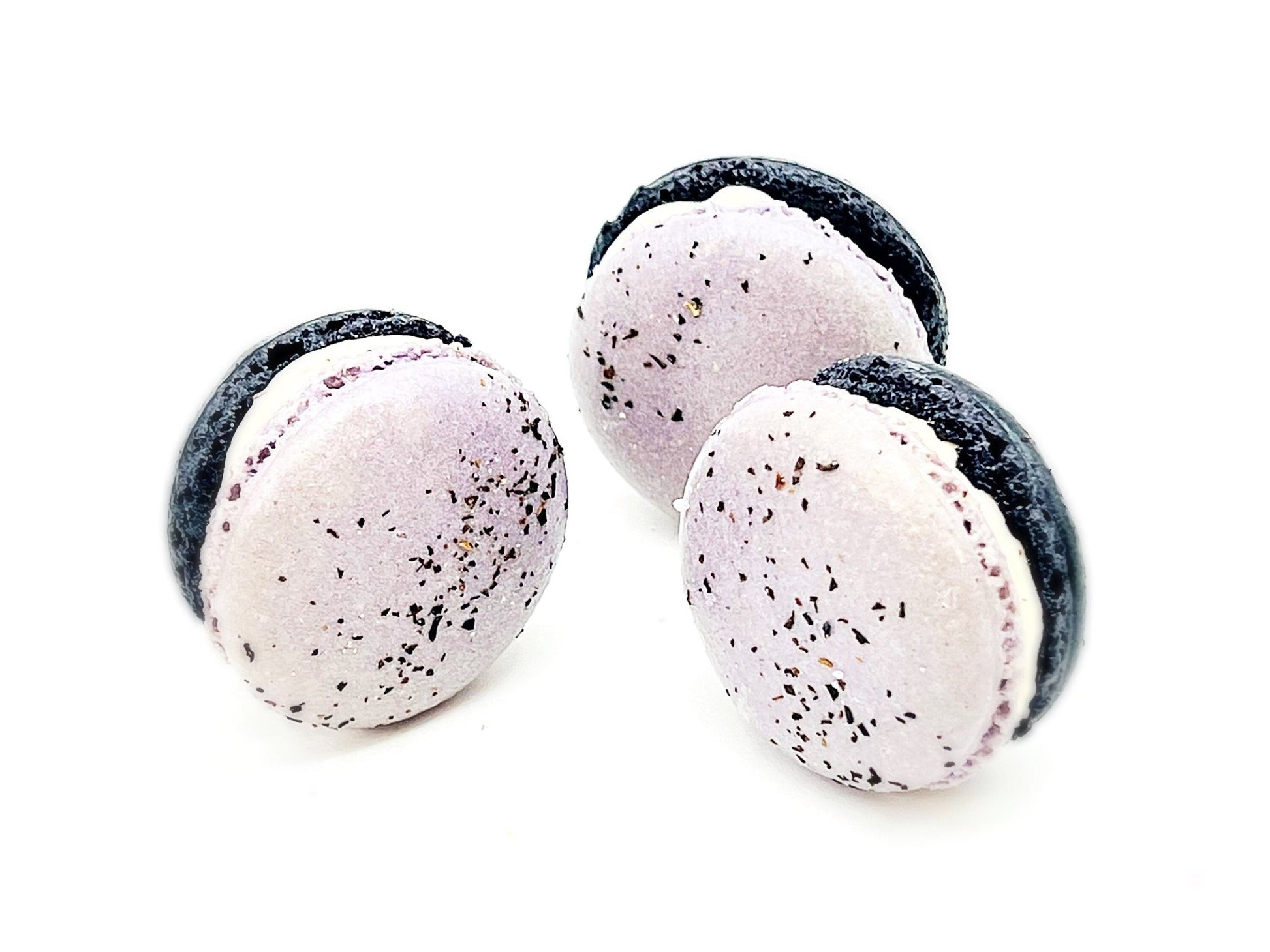 6 Pack Earl Grey Chocolate Macarons - Macaron Centrale
