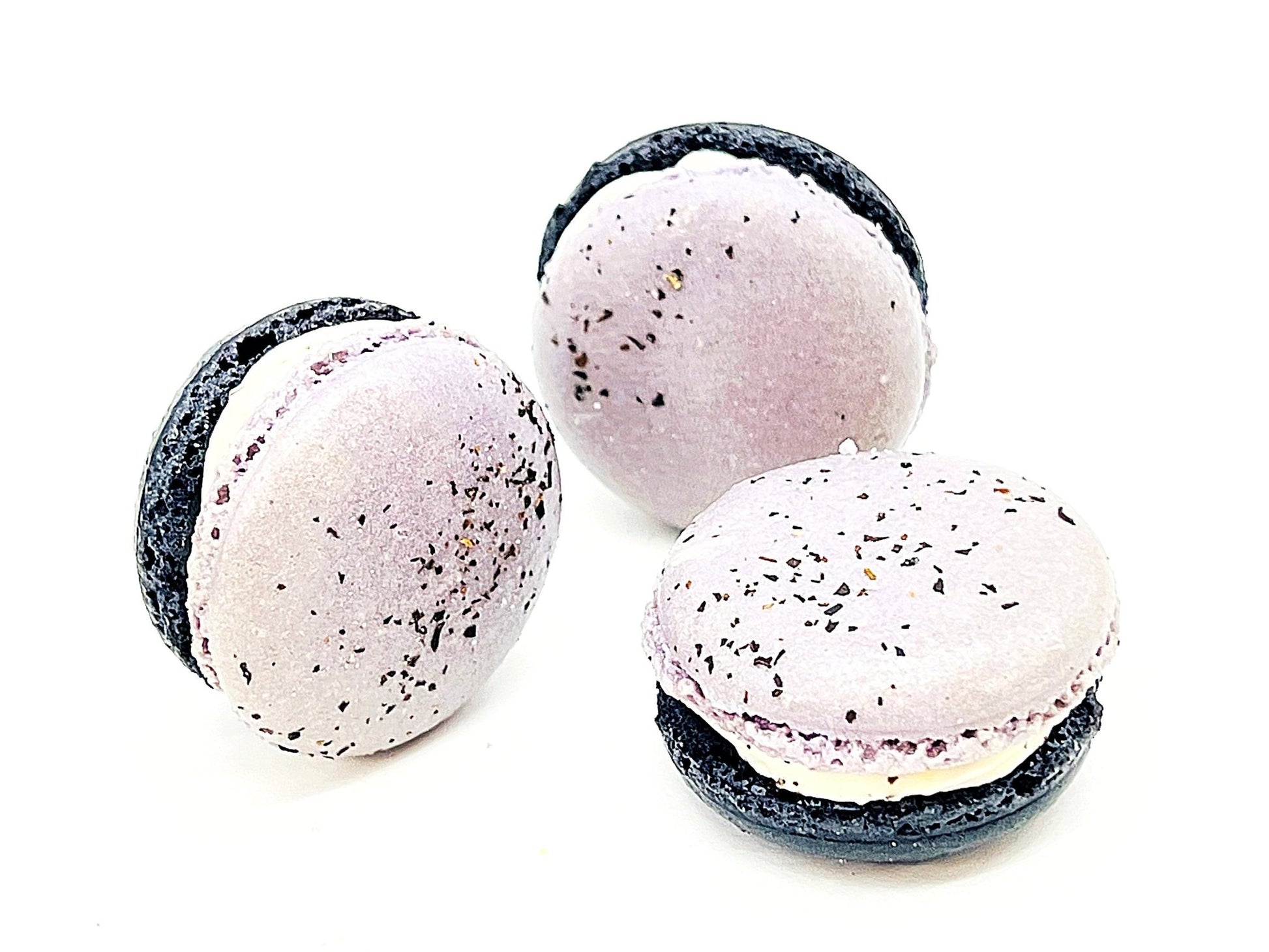 6 Pack Earl Grey Chocolate Macarons - Macaron Centrale