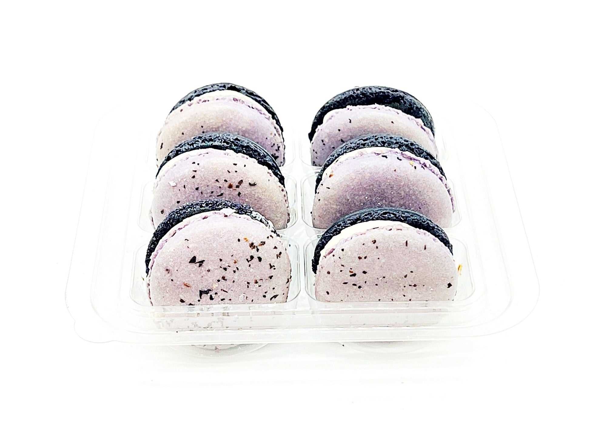 6 Pack Earl Grey Chocolate Macarons - Macaron Centrale