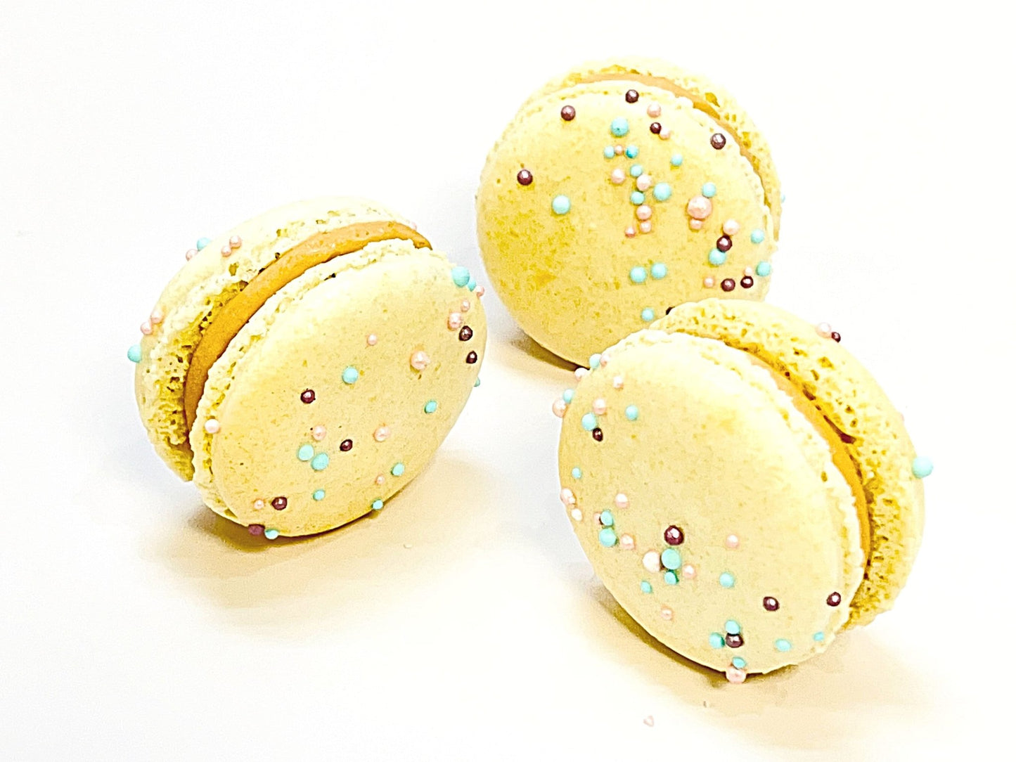 6 Pack Gourmet Caramel French Macarons - Macaron Centrale