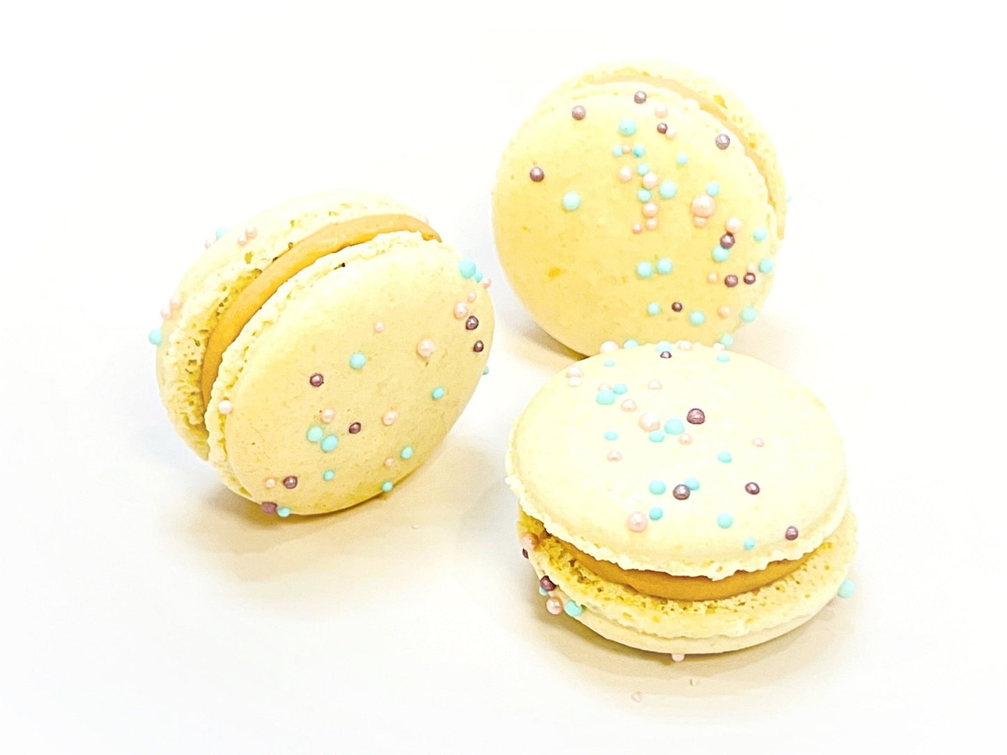 6 Pack Gourmet Caramel French Macarons - Macaron Centrale