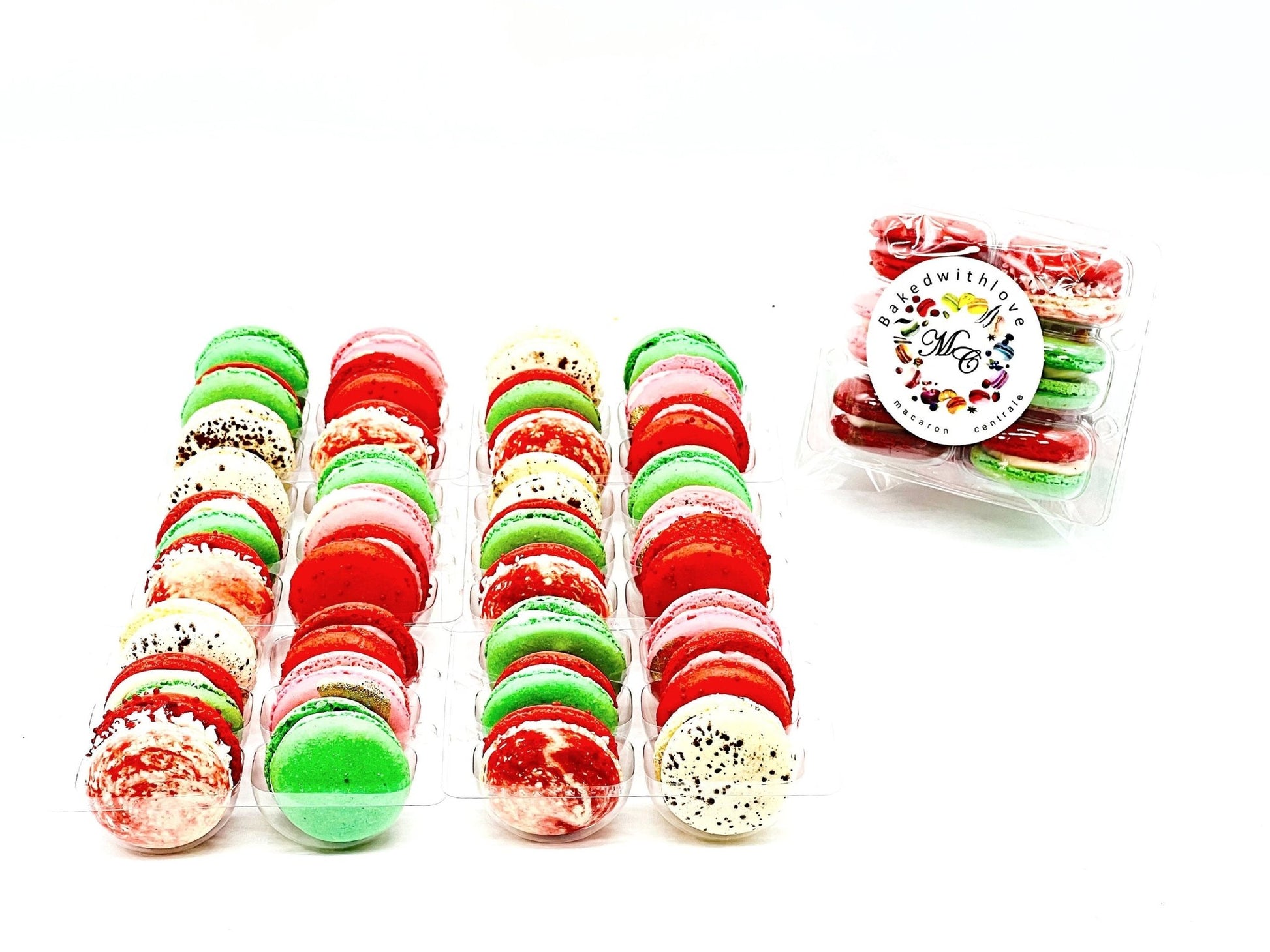 6 Pack Holiday French Macarons Set - Macaron Centrale