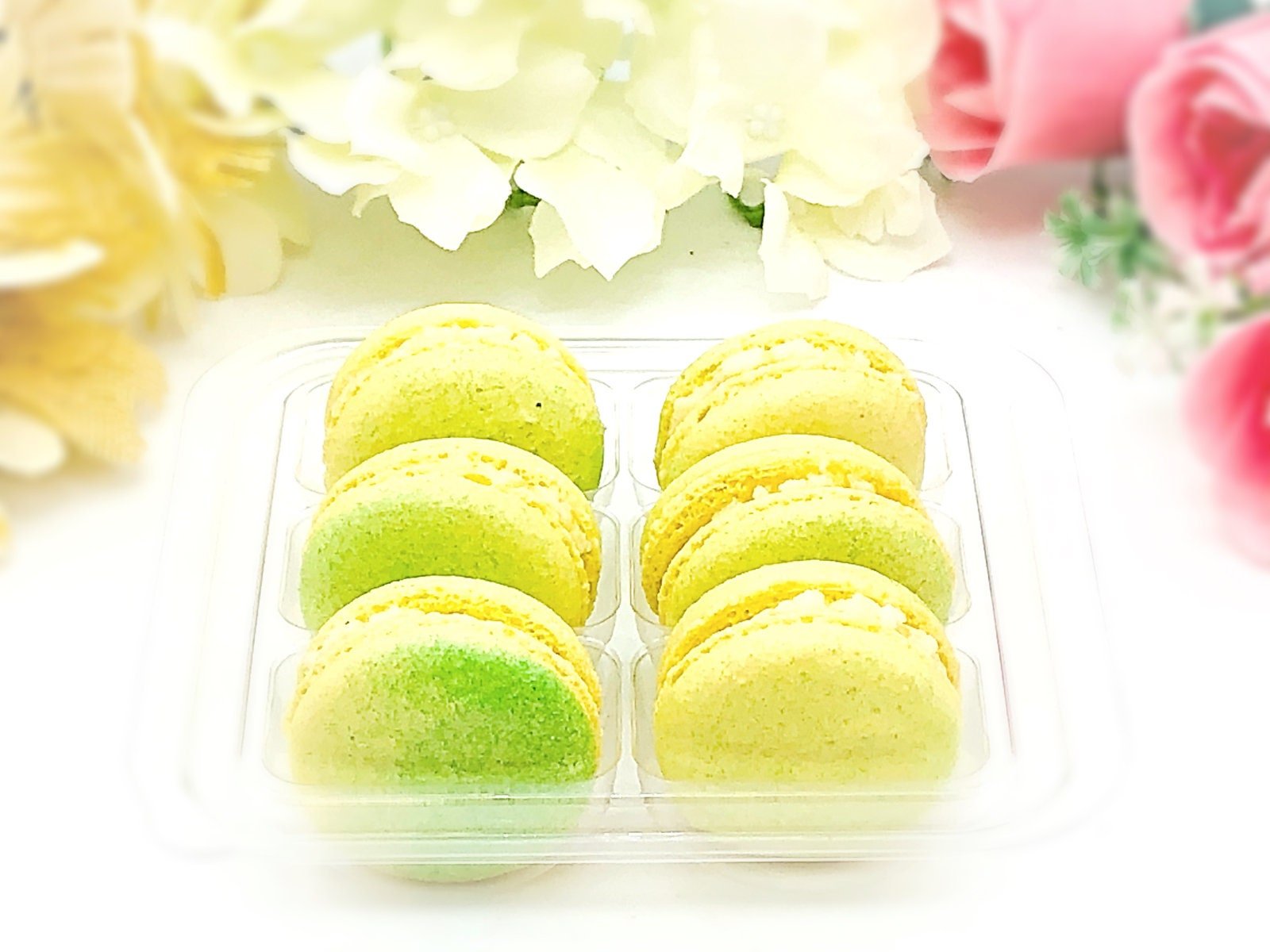 6 Pack jackfruit macarons | ideal for celebratory events. - Macaron Centrale