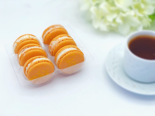 6 Pack Mandarin Cocktail Macarons - Macaron Centrale