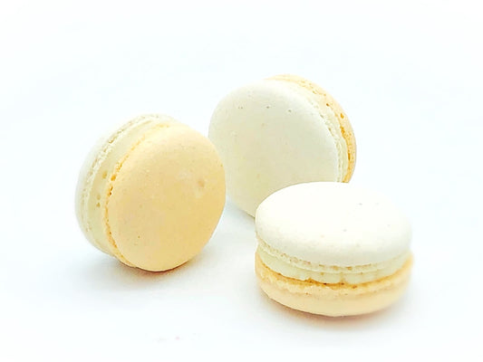 6 Pack Orange White Chocolate Ganache Macarons - Macaron Centrale