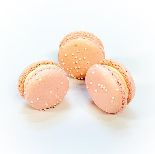 6 Pack Peppermint & Raspberry French Macarons - Macaron Centrale