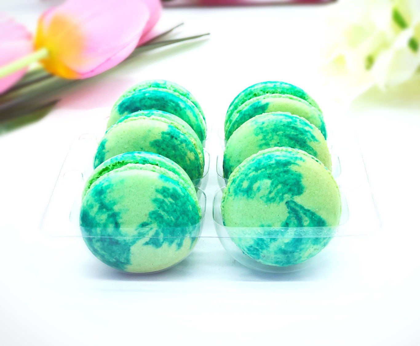 6 Pack Piña Colada Macarons - Macaron Centrale