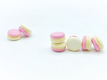 6 Pack Raspberry White Chocolate Ganache Macarons - Macaron Centrale
