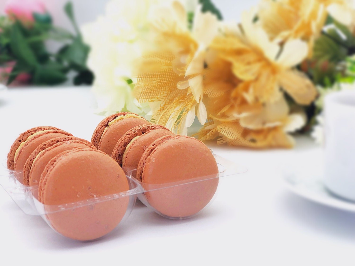 6 Pack salted caramel macarons - Macaron Centrale