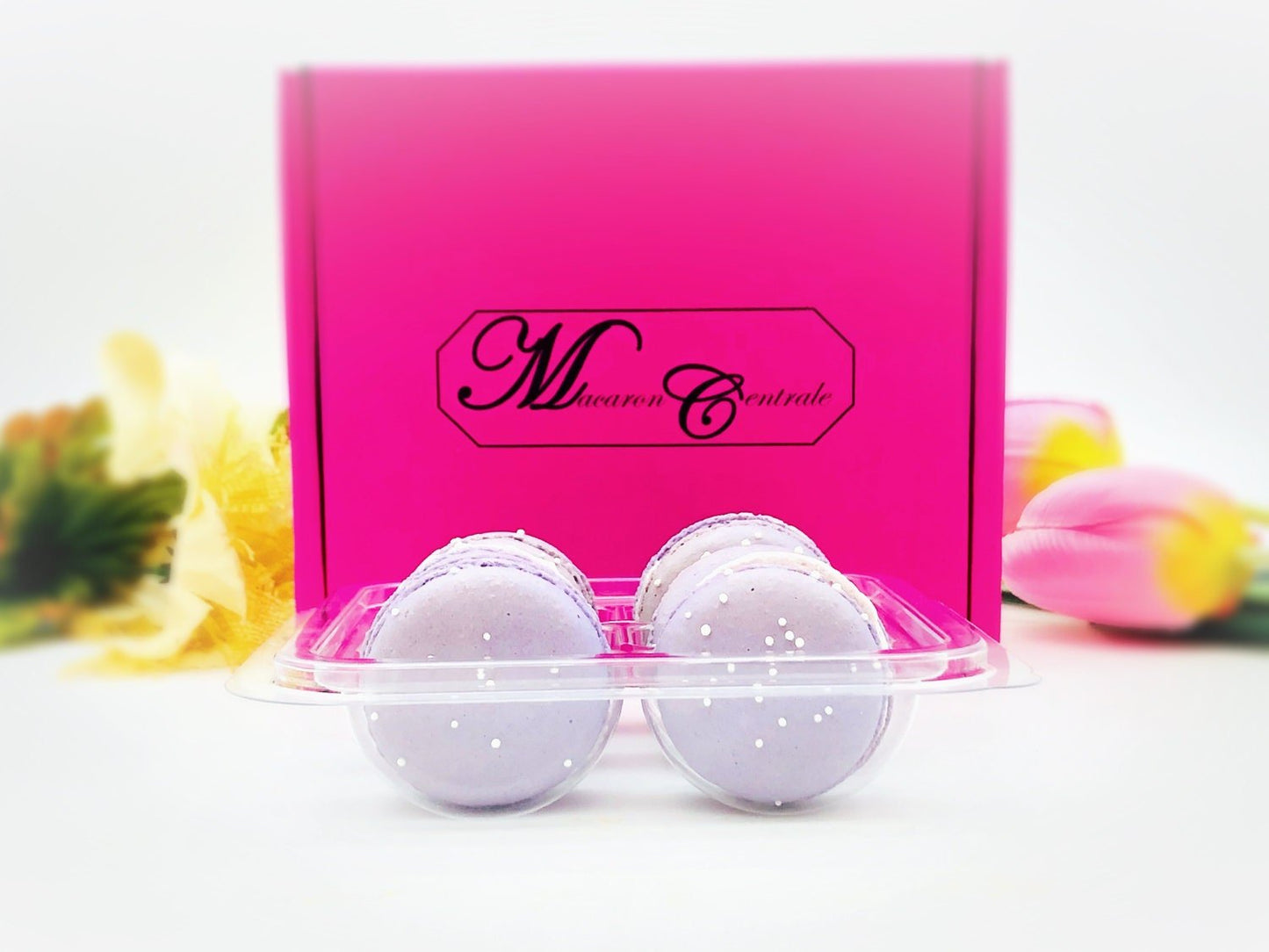 6 Pack taro macarons | ideal for celebratory events. - Macaron Centrale