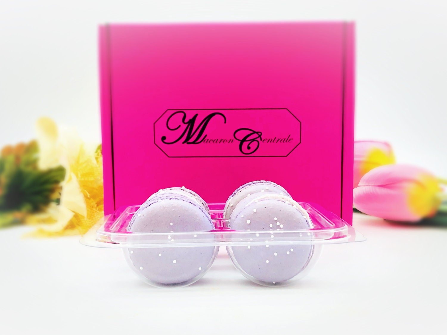 6 Pack taro macarons | ideal for celebratory events. - Macaron Centrale