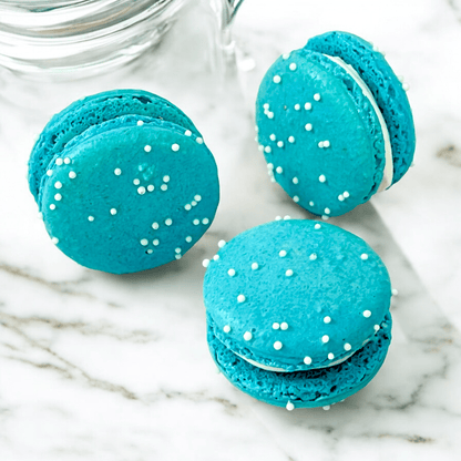 6 Pack White English Toffee French Macarons - Macaron Centrale